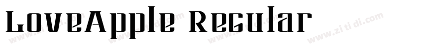 LoveApple Regular字体转换